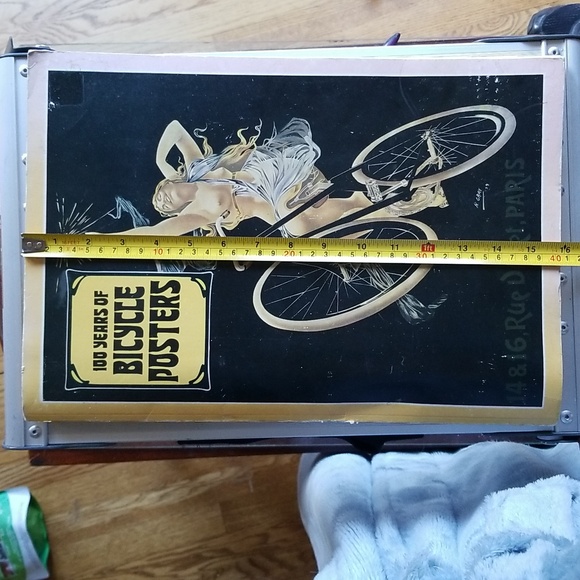 Amazing vintage art book:  "100 Years of Bicycle Posters" by Jack Rennert - Picture 2 of 9